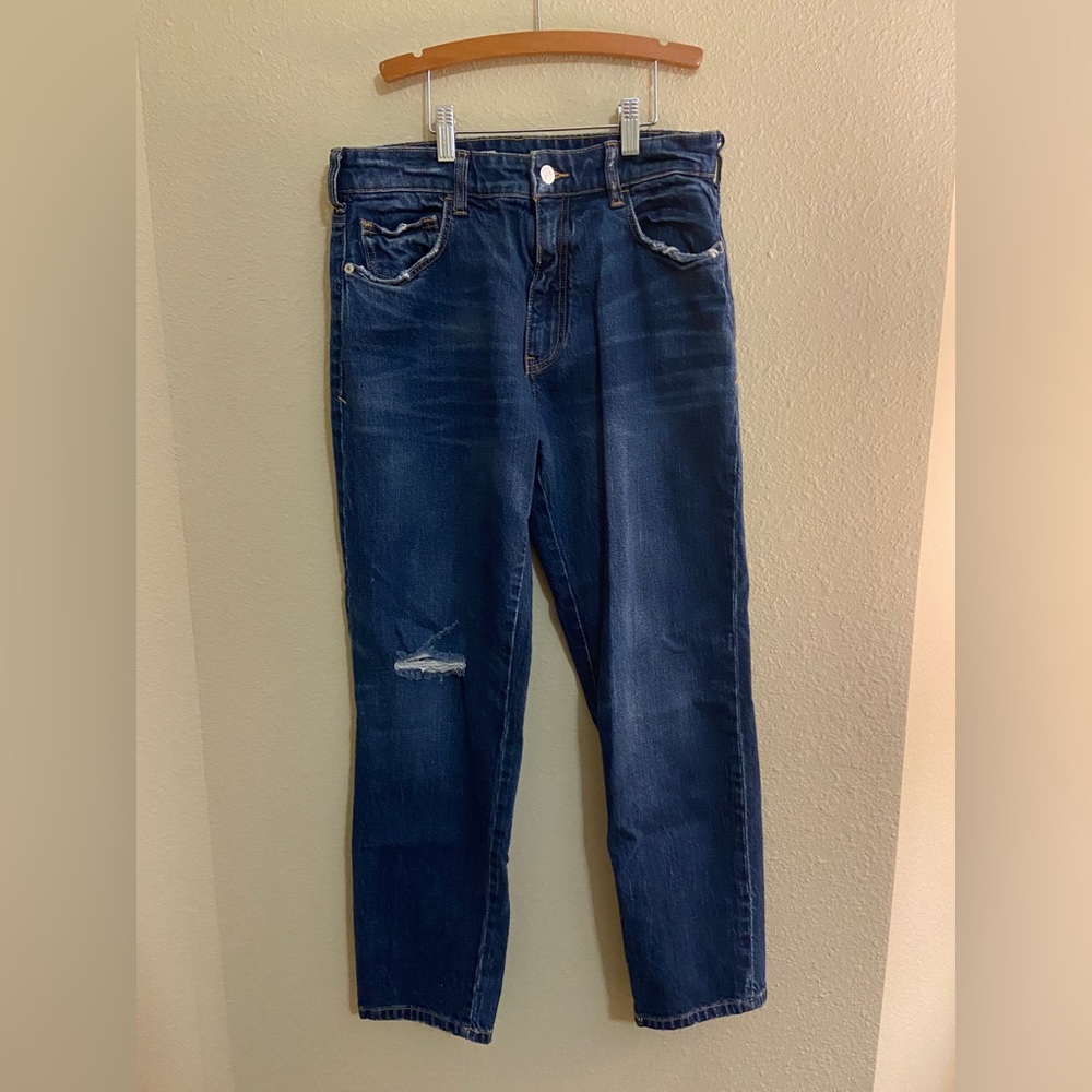 Cropped Pilcro (Anthropologie) Jeans- Distressed